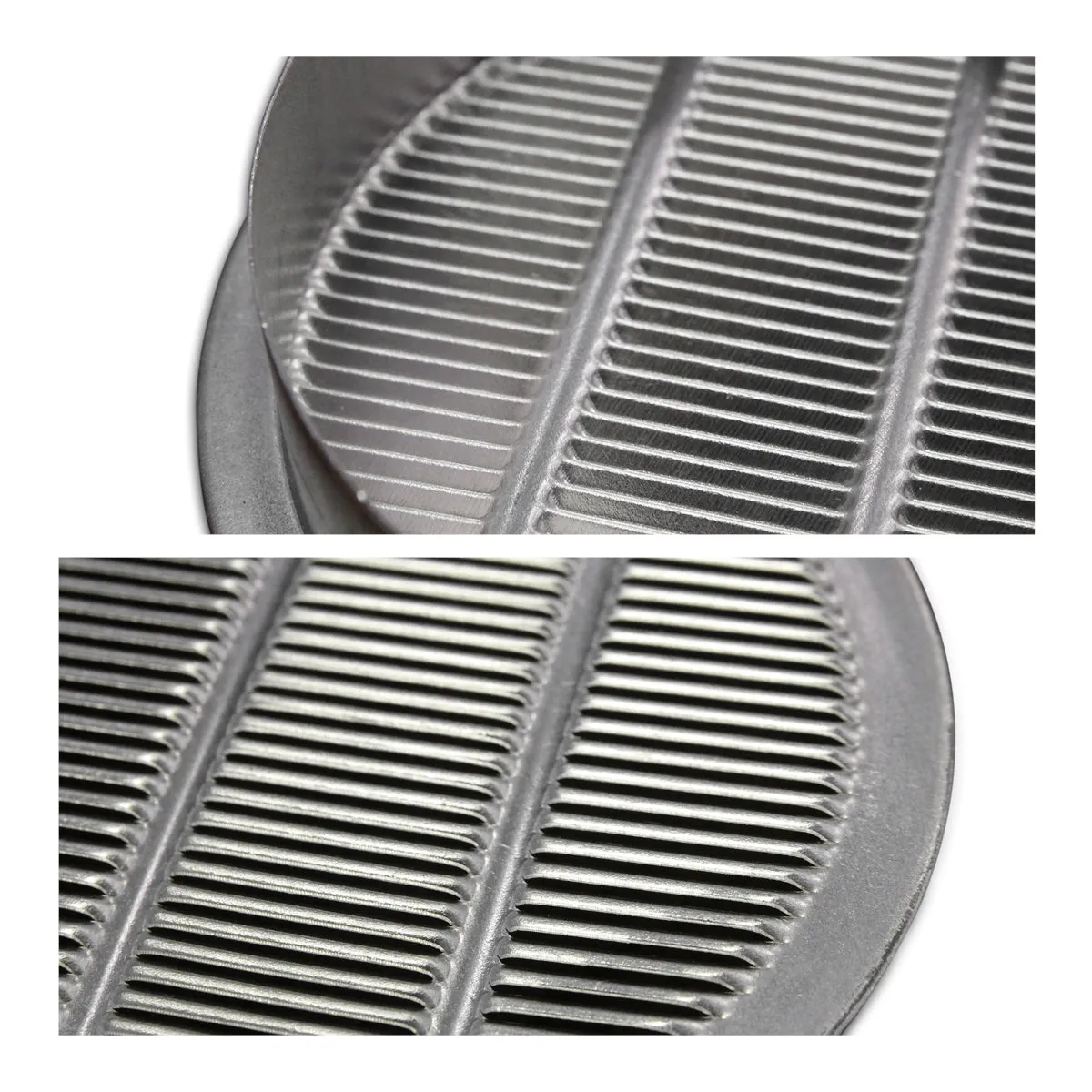1 In. 3 In. and 4 In. Round Mini Soffit Vents in Mill