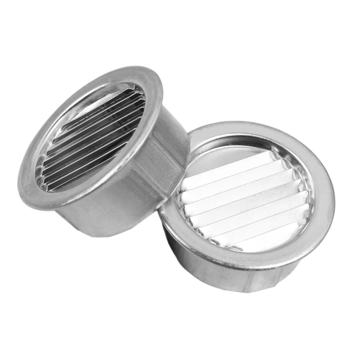 1 In. 3 In. and 4 In. Round Mini Soffit Vents in Mill