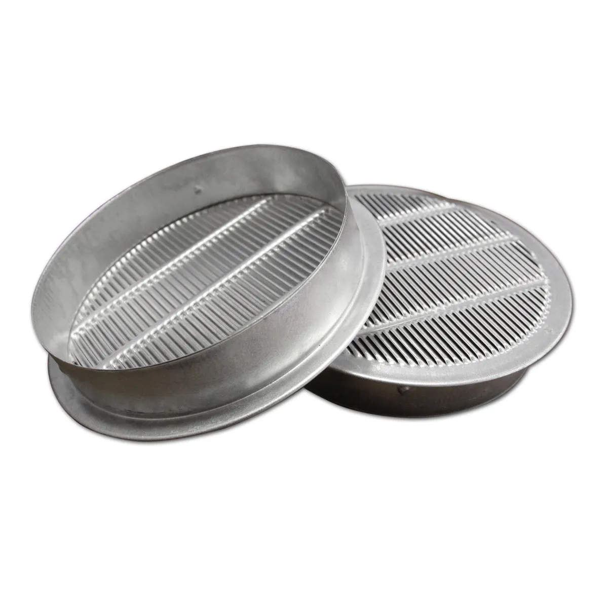1 In. 3 In. and 4 In. Round Mini Soffit Vents in Mill