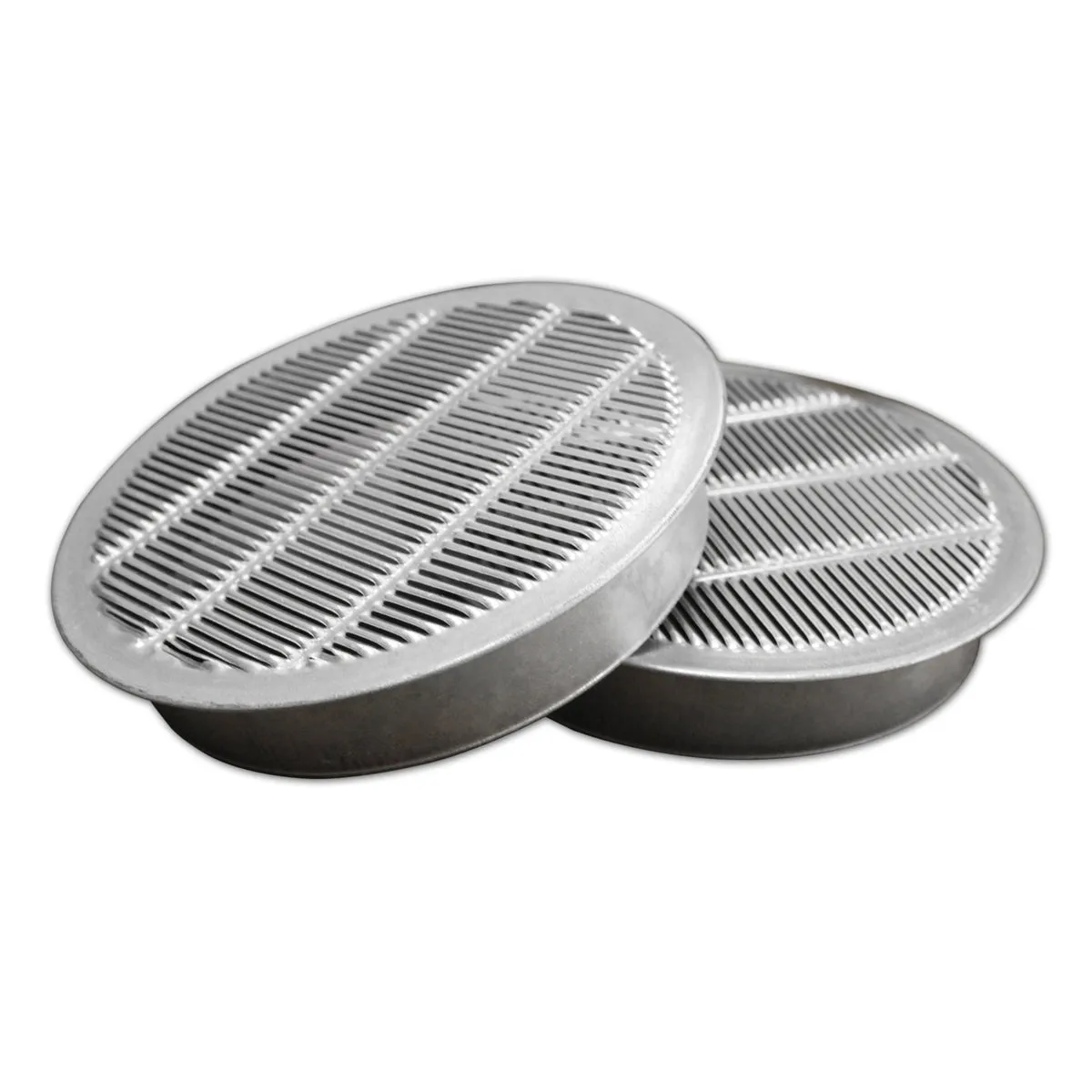 1 In. 3 In. and 4 In. Round Mini Soffit Vents in Mill