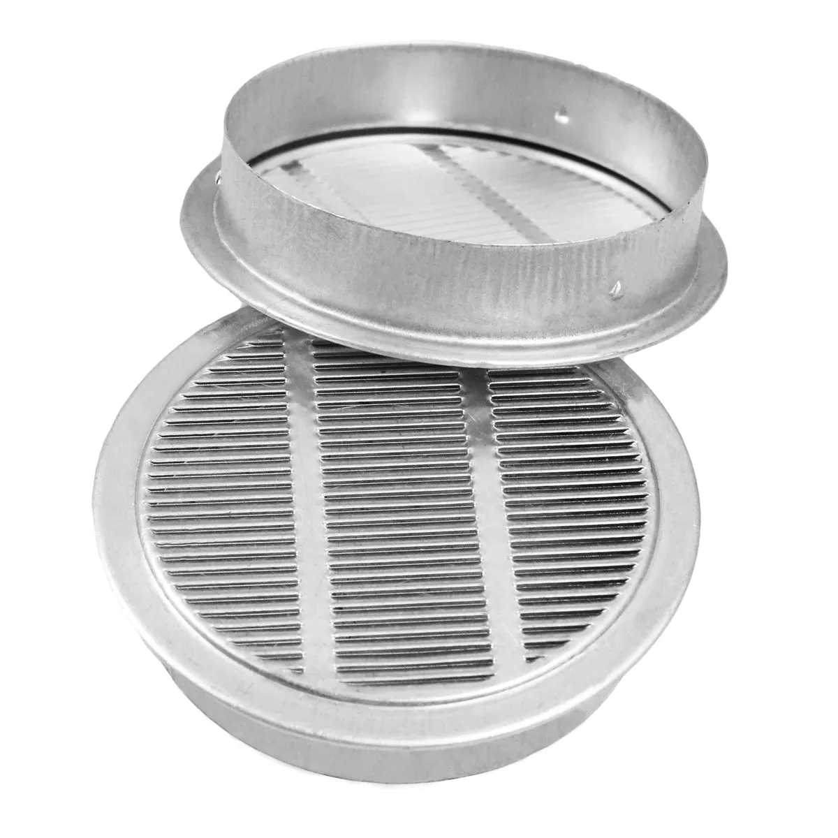 1 In. 3 In. and 4 In. Round Mini Soffit Vents in Mill