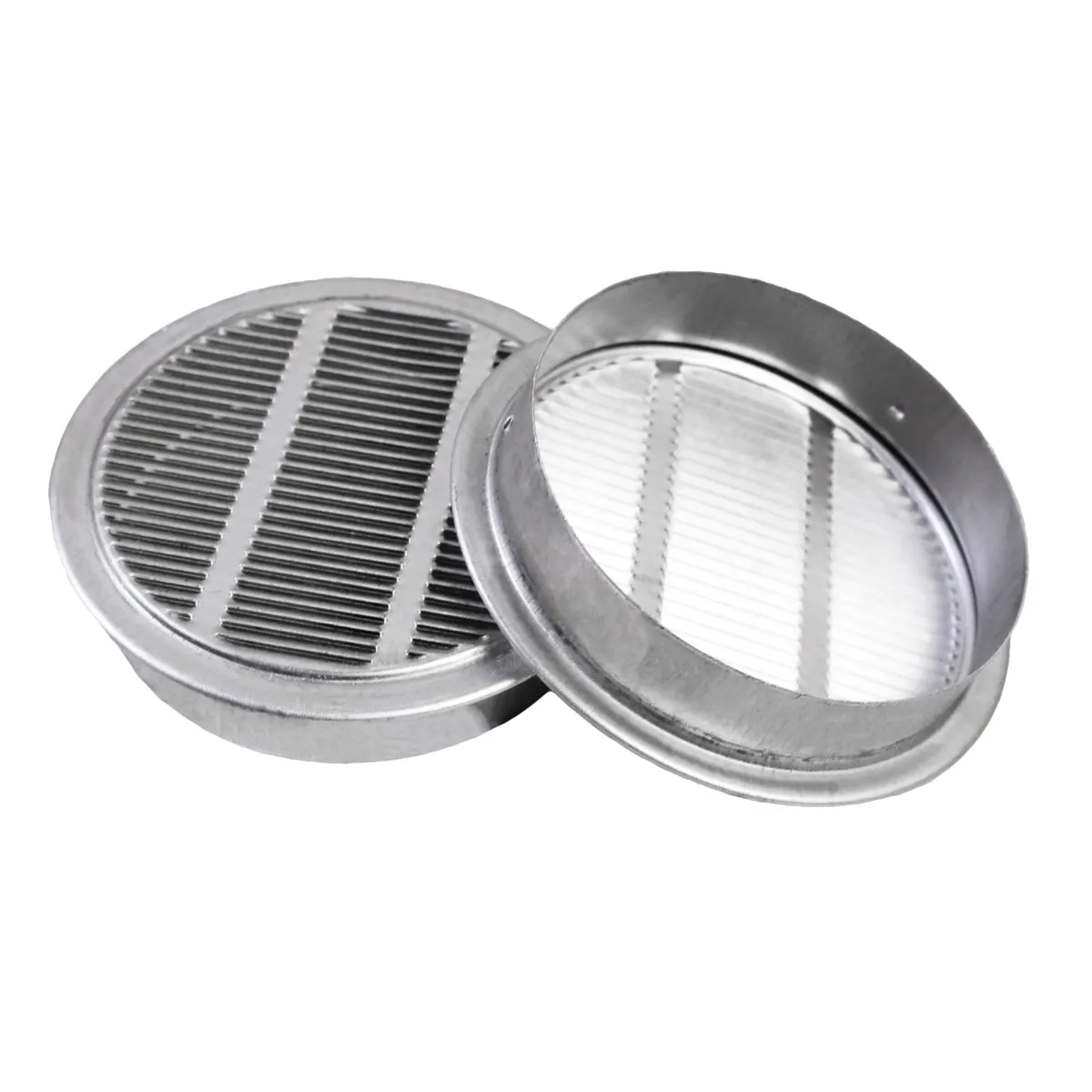 1 In. 3 In. and 4 In. Round Mini Soffit Vents in Mill