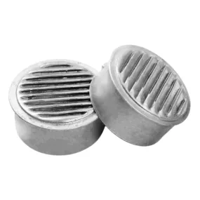 1 In. 3 In. and 4 In. Round Mini Soffit Vents in Mill
