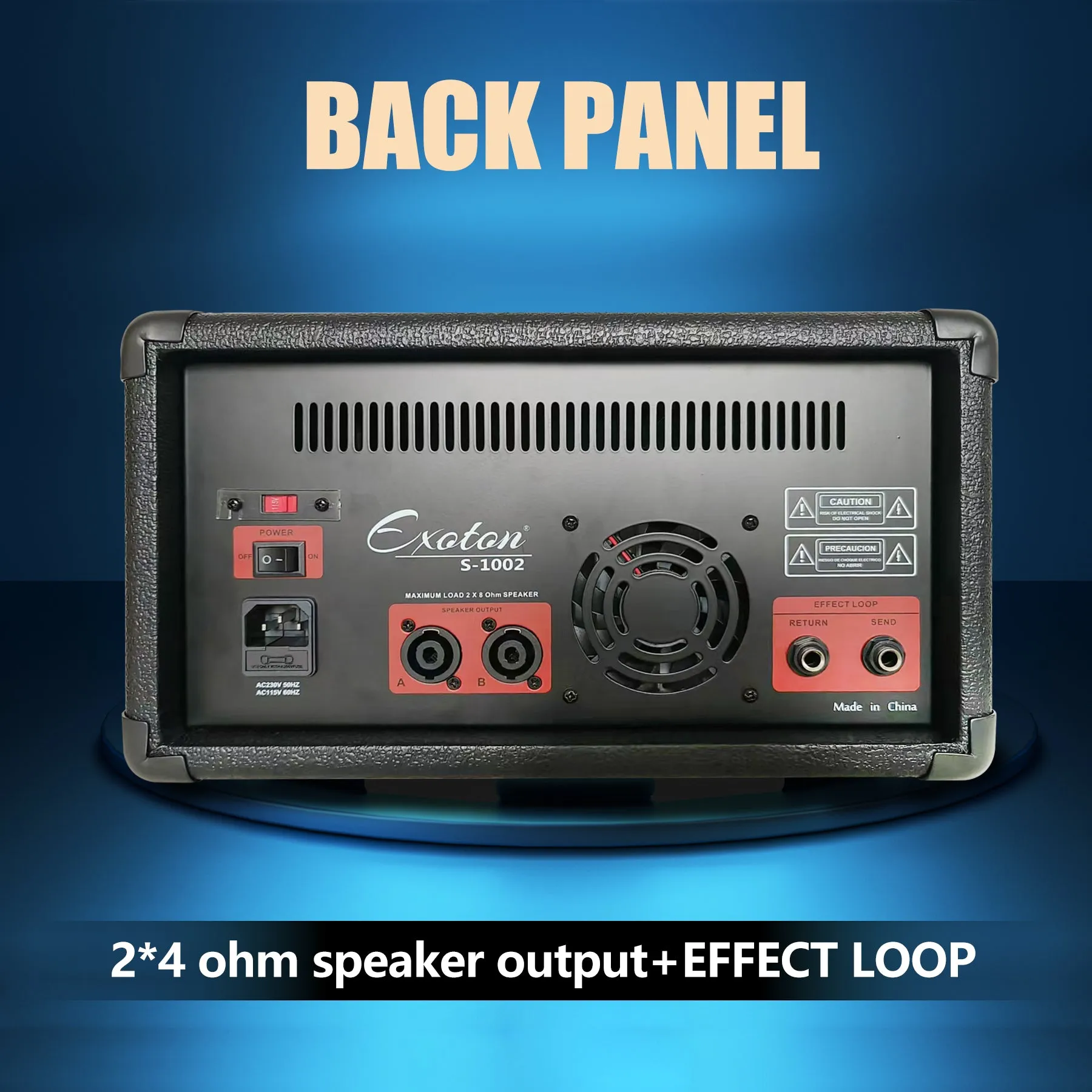 1800W 10-inch PA Bluetooth Speaker System With 4 Channel Mixer