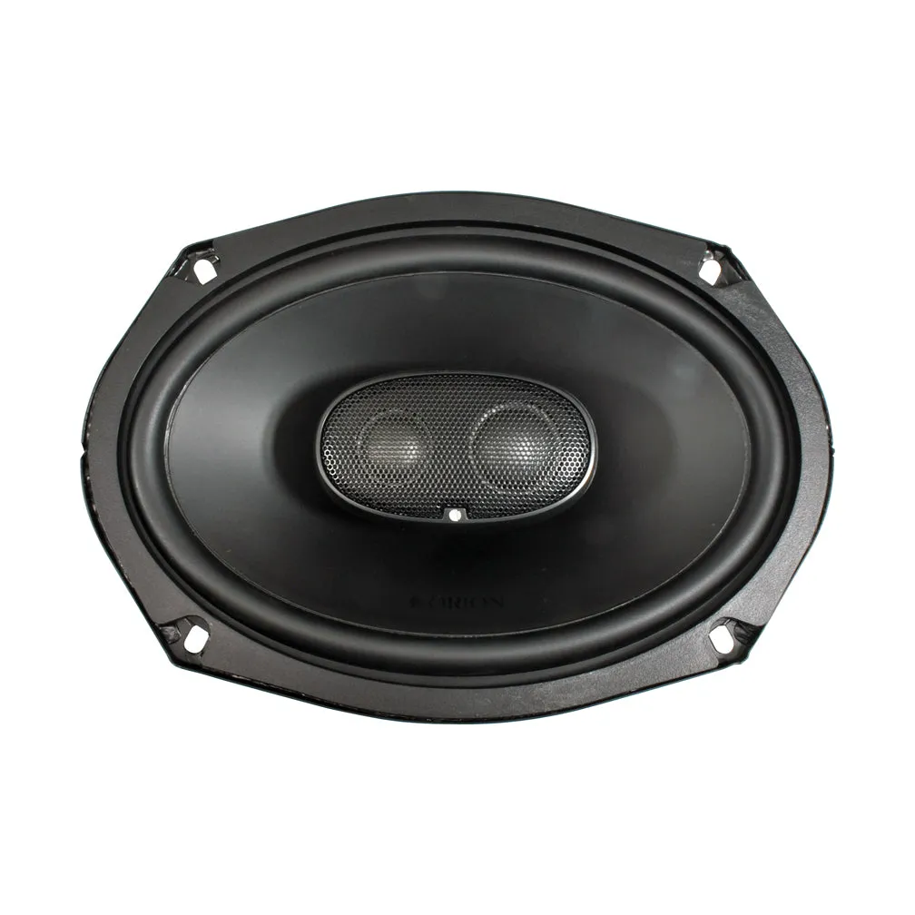 2 Orion 6" x 9" Three Way Coaxial Speakers 600 Watts Max 4 Ohm Impedance XTR69.3