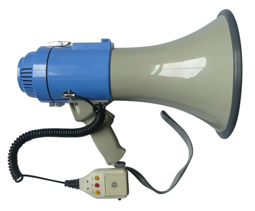 25W Lightweight Megaphone with Siren & Recorder