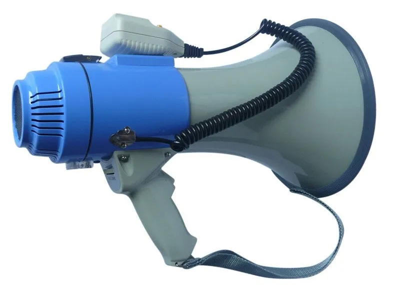 25W Lightweight Megaphone with Siren & Recorder