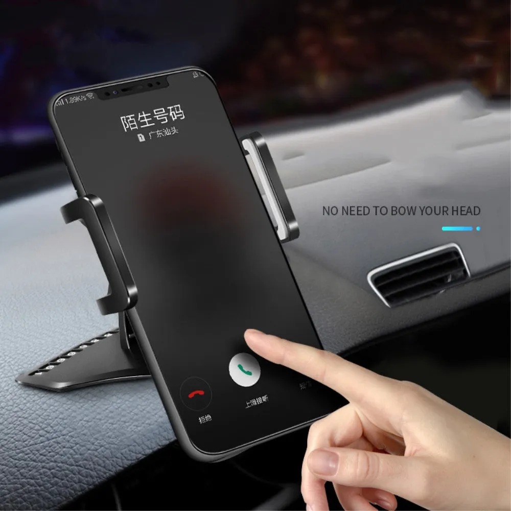 3 in 1 Car GPS Smartphone Holder: Dashboard / Visor Clamp   AC Grid Clip for Blackview BV7000 - Black