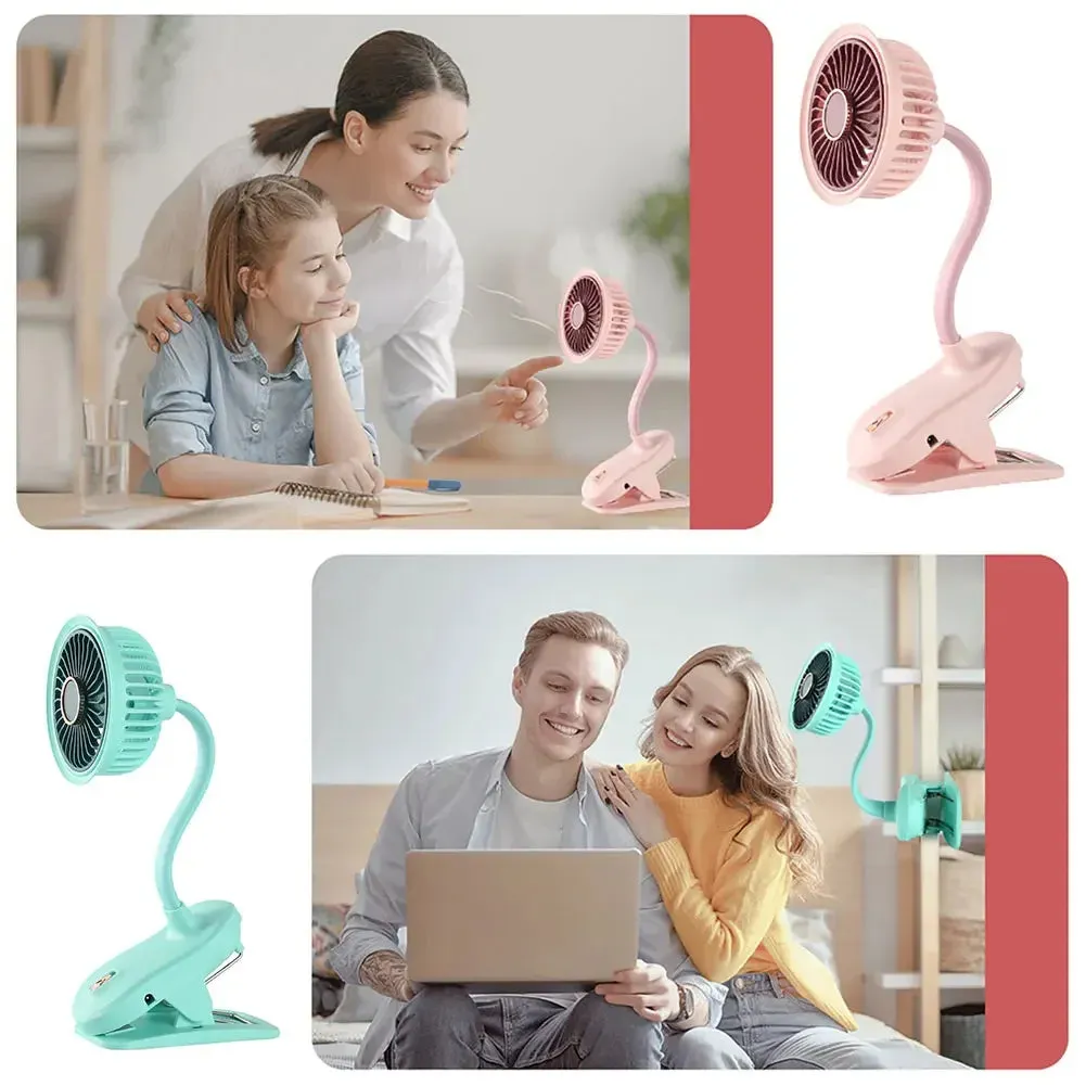 360 ROTATING PORTABLE TABLE CLIP FAN