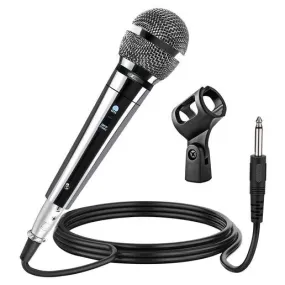 5 CORE Microphone Dynamic Vocal Handheld Mic Cardioid Unidirectional Microfono w On Off Switch   XLR Audio Cable for Singing Karaoke Public Speaking & Parties - PM 111 CH