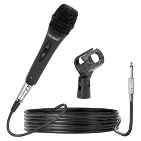 5 CORE Microphone Dynamic Vocal Handheld Mic Cardioid Unidirectional Microfono w On Off Switch   XLR Audio Cable for Singing Karaoke Public Speaking & Parties - PM-286
