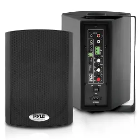 5.25'' Pro-Active Wall-Mountable Speakers - 300 Watts Rms Speakers With 2-Way Full Range Stereo Sound Reproduction, Pair (Black)