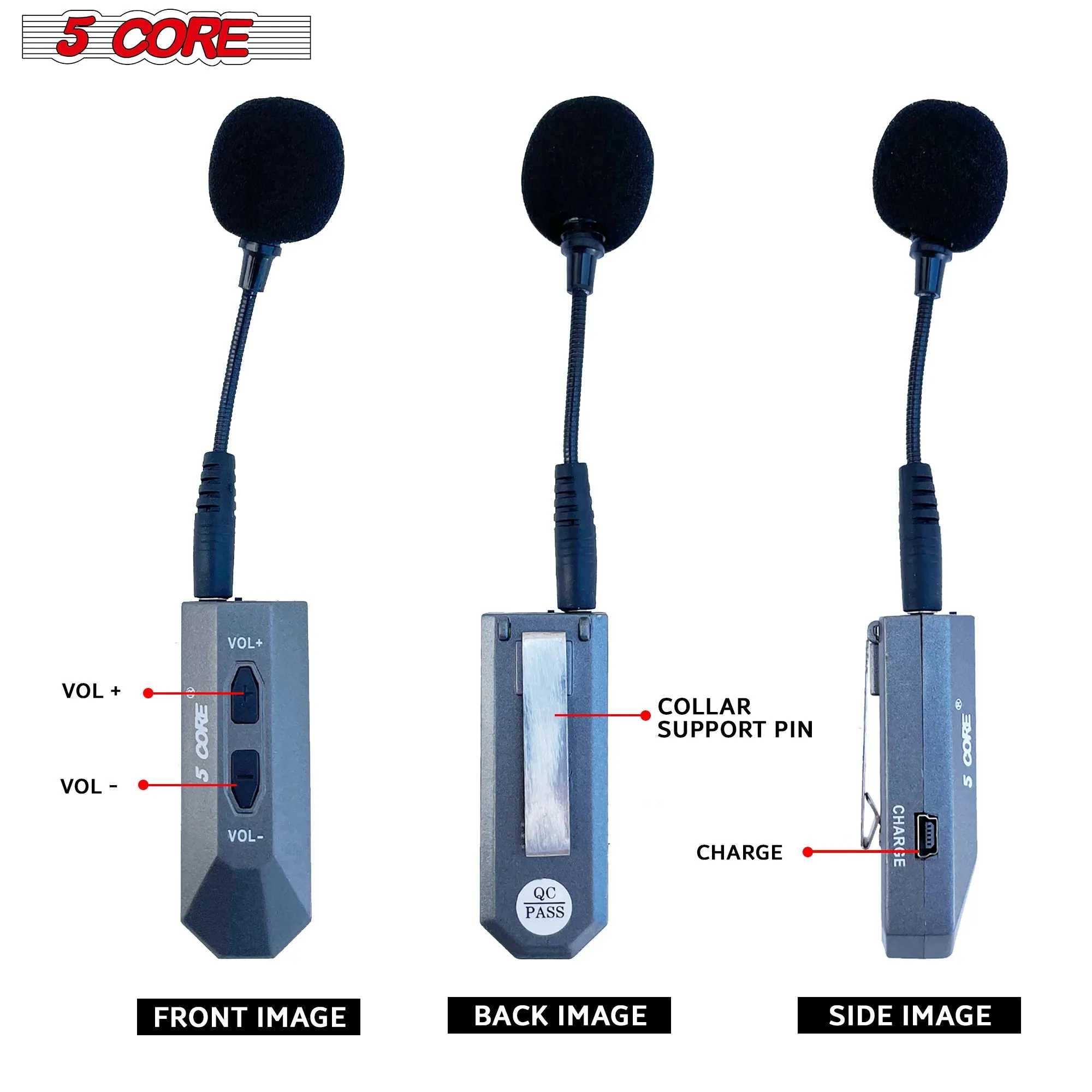 5Core Voice Amplifier 200W Portable PA Speaker System   Wireless