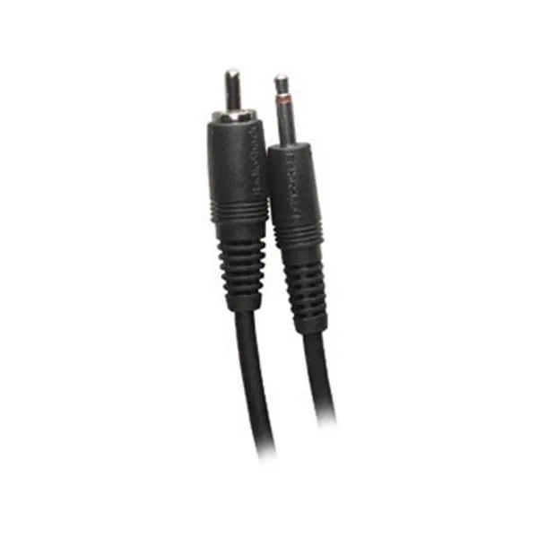6-foot 1/8" Mono Male to RCA Male Attenuating Cable, 60dB Attenuation
