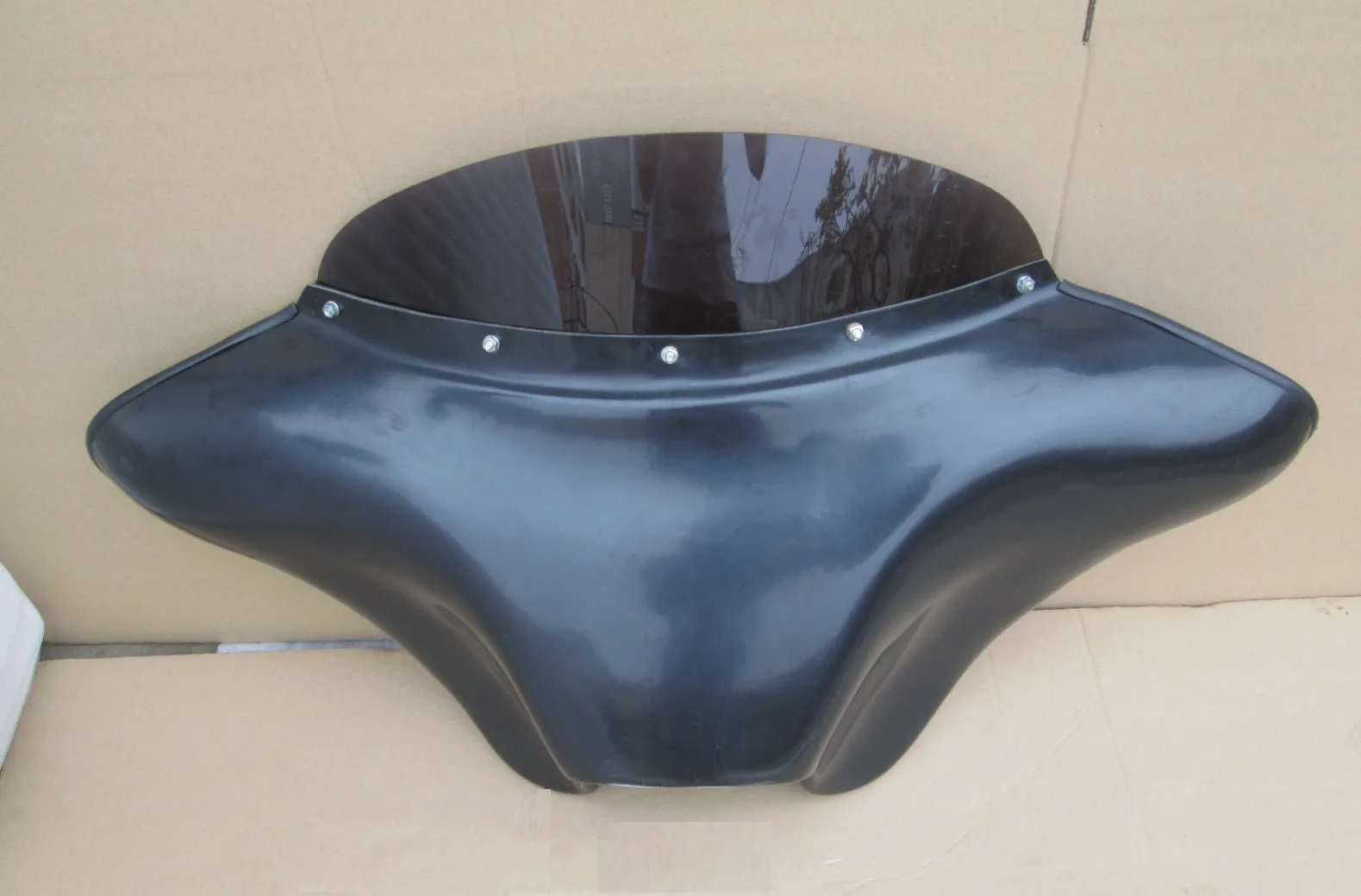 6.5" Speaker Batwing Fairing Windshield For Harley Dyna Street Bob 2005- Up
