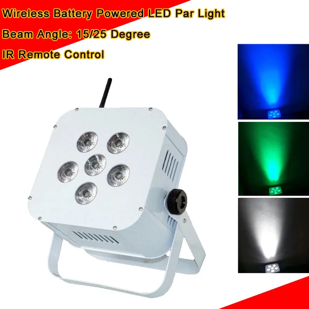 6X10W RGBW Wireless Disco Uplights