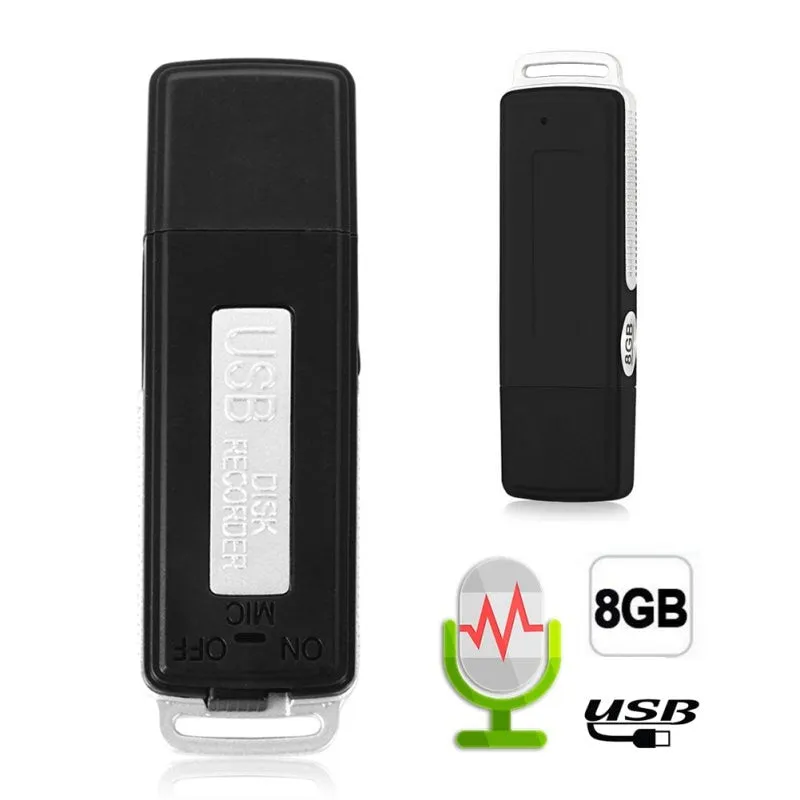 8GB USB  Digital Audio Voice Recorder