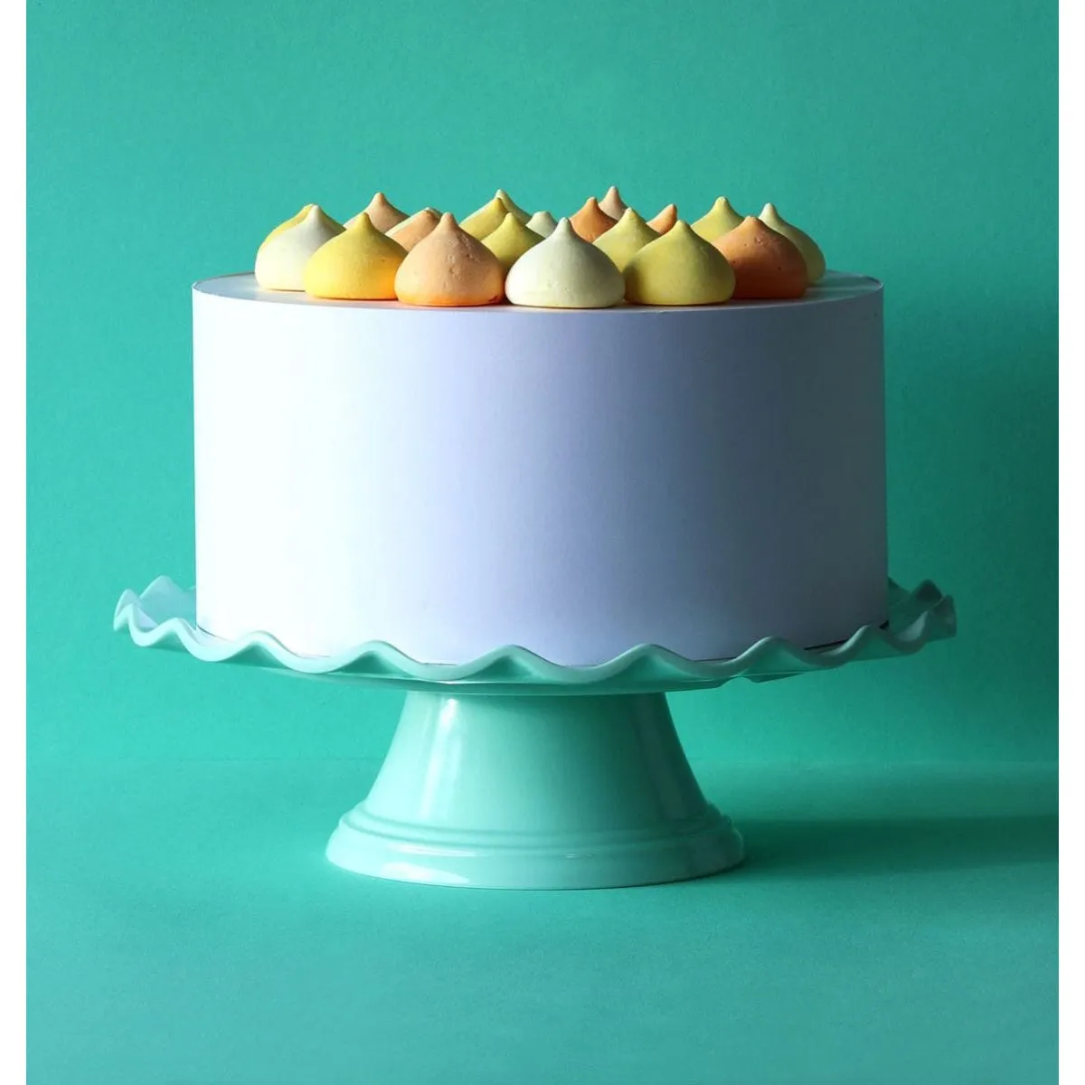 A Little Lovely Company Cake Stand: Wave – Mint
