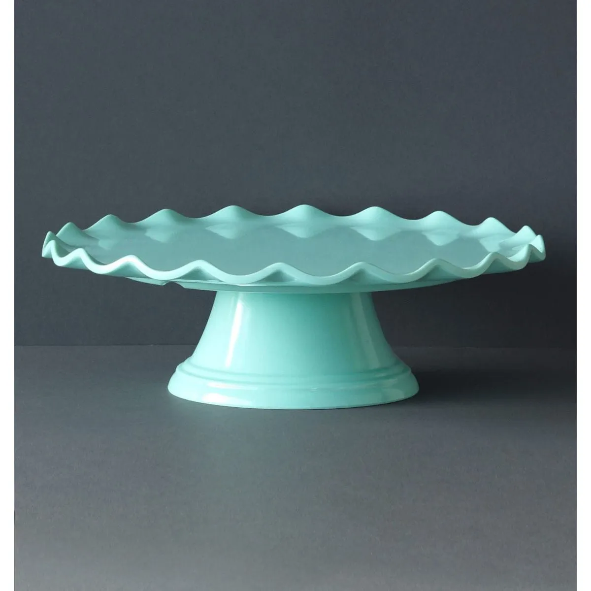 A Little Lovely Company Cake Stand: Wave – Mint