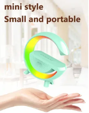 A Portable Wireless Speaker With Desktop Atmosphere Lamp
