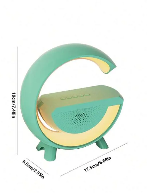 A Portable Wireless Speaker With Desktop Atmosphere Lamp