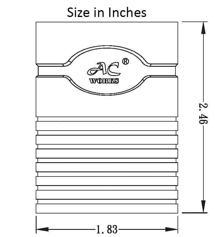 AC WORKS® [ADL1430L1420] 30A 4-Prong 125/250V L14-30P Plug to L14-20R 20A 4-Prong 125/250V Connector with cCSAus Approval