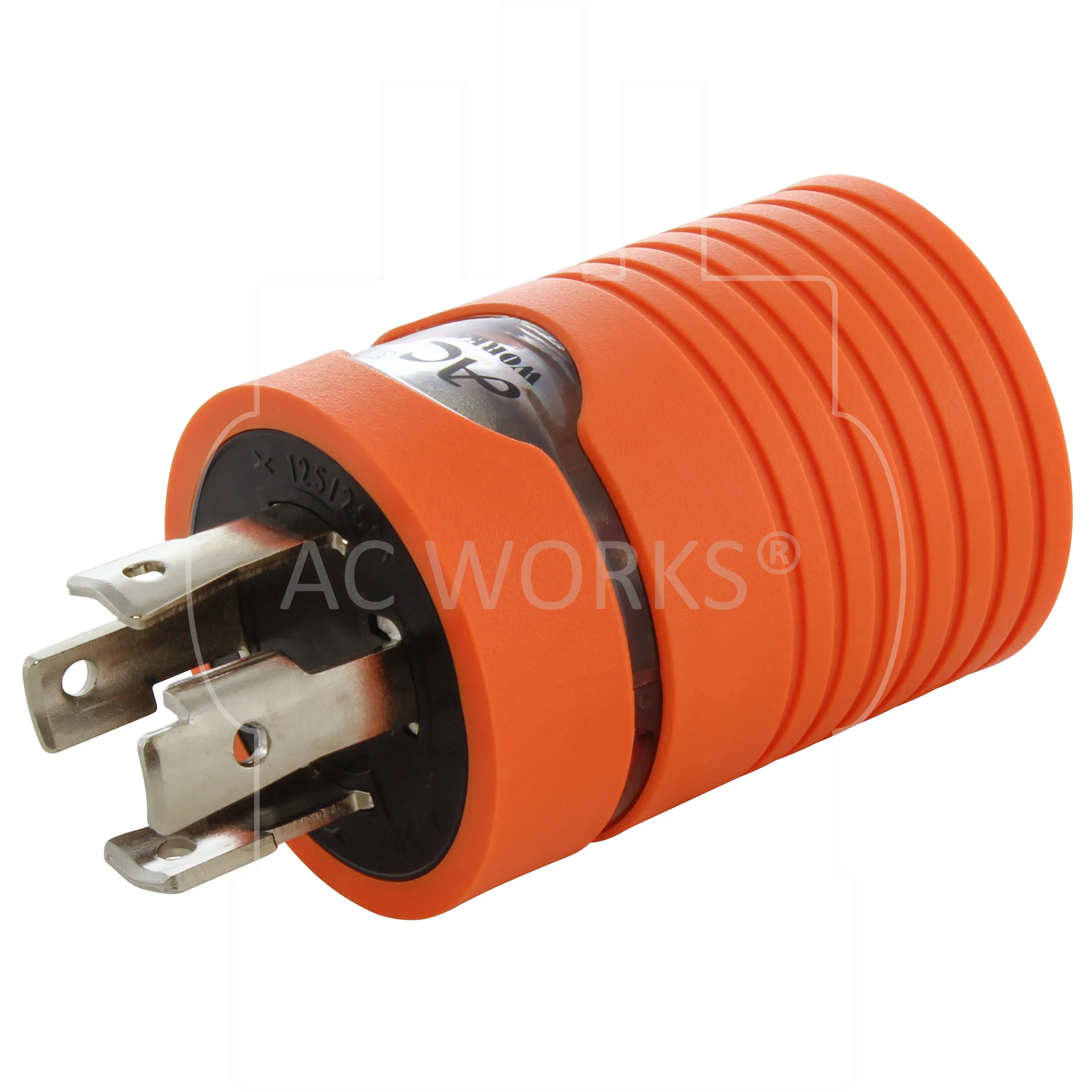 AC WORKS® [ADL1430L1420] 30A 4-Prong 125/250V L14-30P Plug to L14-20R 20A 4-Prong 125/250V Connector with cCSAus Approval