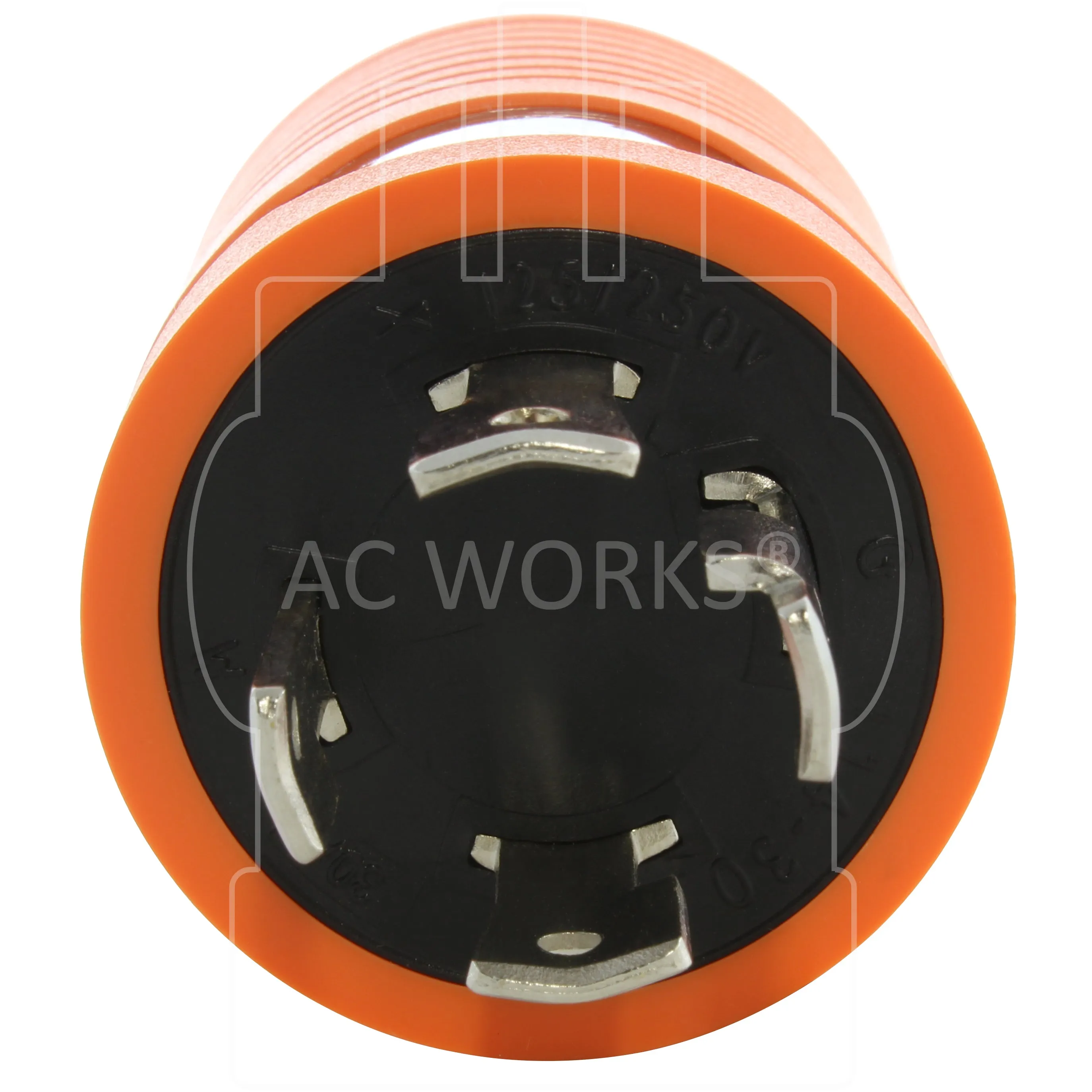 AC WORKS® [ADL1430L1420] 30A 4-Prong 125/250V L14-30P Plug to L14-20R 20A 4-Prong 125/250V Connector with cCSAus Approval