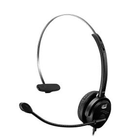 Adesso Xtream P1 Headset, Single Sided USB Wired Headset, With Adjustable Noise-Cancelling Microphone