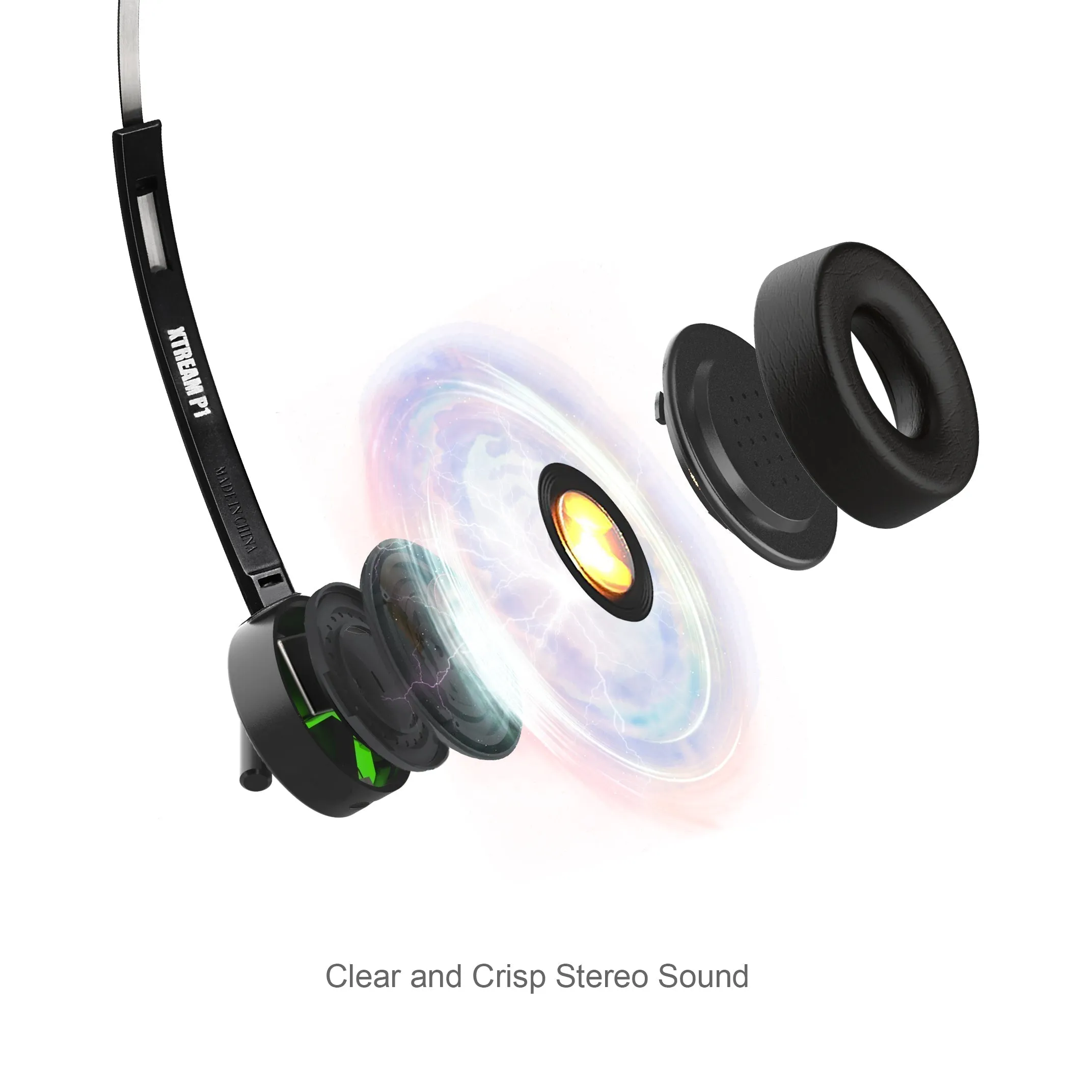 Adesso Xtream P1 Headset, Single Sided USB Wired Headset, With Adjustable Noise-Cancelling Microphone