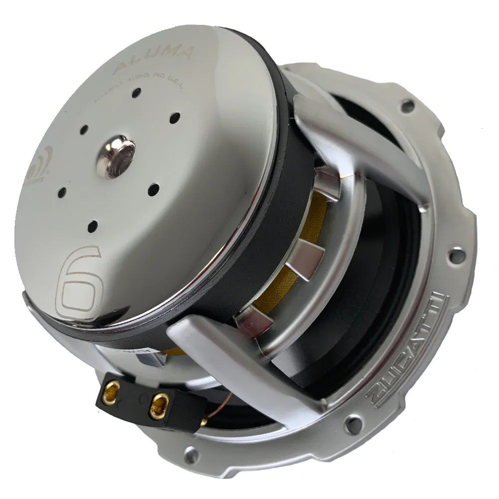 ALUMA 6 - 6.5" 300 Watts RMS 2 Ohm Component Kit Speakers