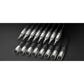 Alva T8X8Pro2 Analog Multi-Core Cable, 8x TRS to 8x XLR male 2m