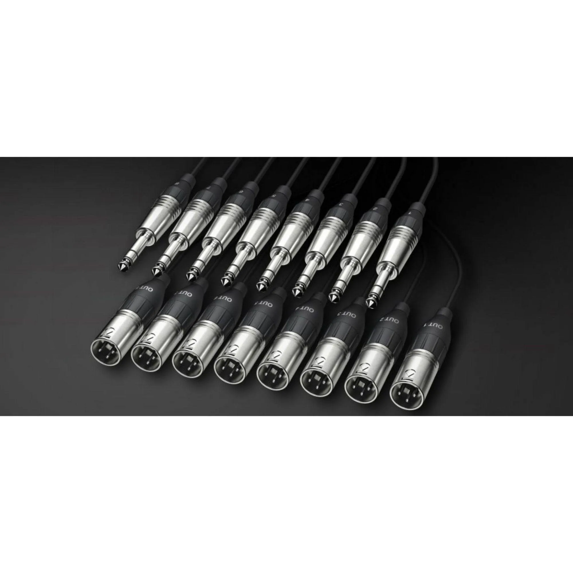 Alva T8X8Pro2 Analog Multi-Core Cable, 8x TRS to 8x XLR male 2m