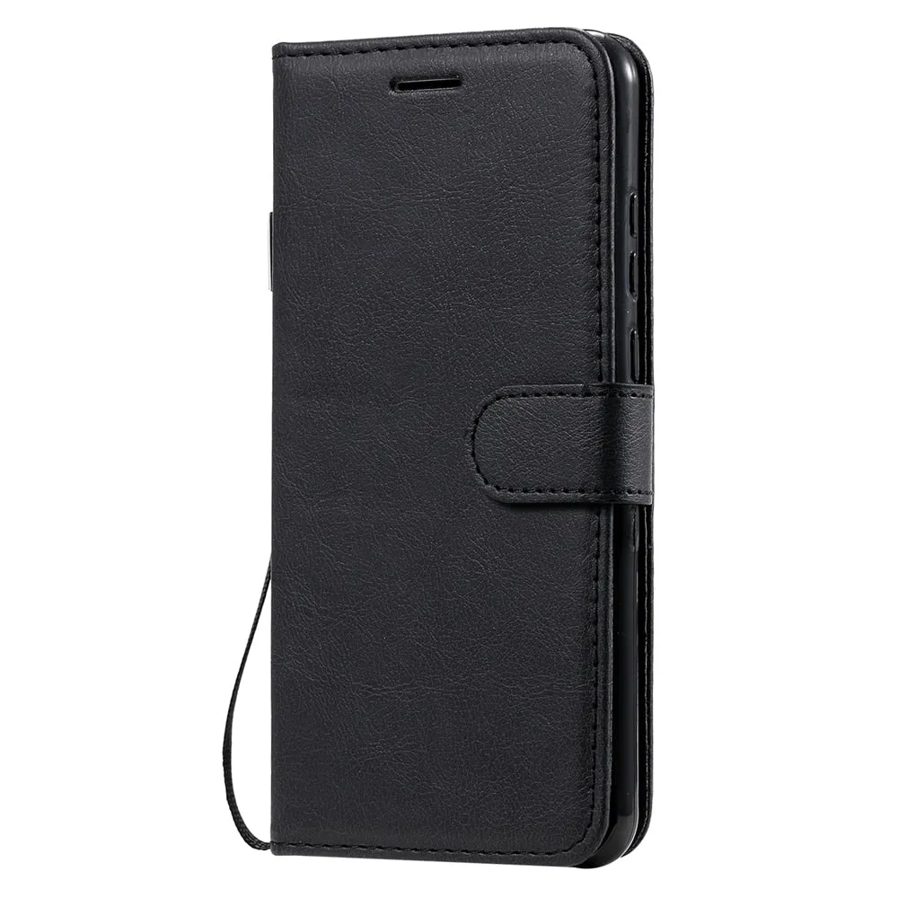 Anymob Purple Leather Case Magnetic Flip Cover Wallet Phone Protection for Huawei P Smart 2020