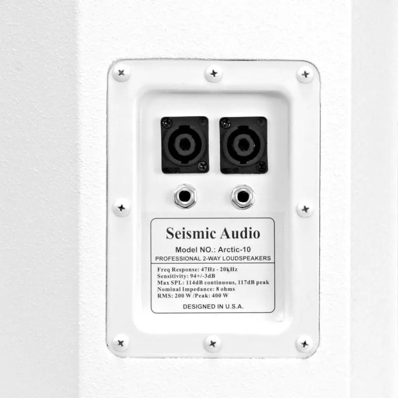 Arctic 10 Premium White 10" Loudspeaker or Monitor - Church Series