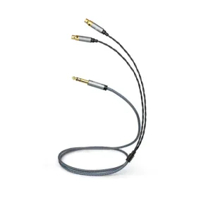 Asona 1/4" plug to 2x 4-pin mini XLR Headphone Cable