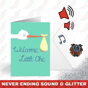 Baby Shower 👼🔊 - Joker Greeting Prank Card (Glitter   Sound)