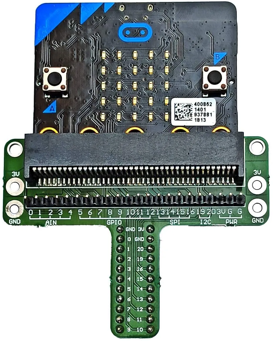 BBC micro:bit v2 Kit with Micro:bit Breadboard Adapter and Micro:bit v2 Case (Black)