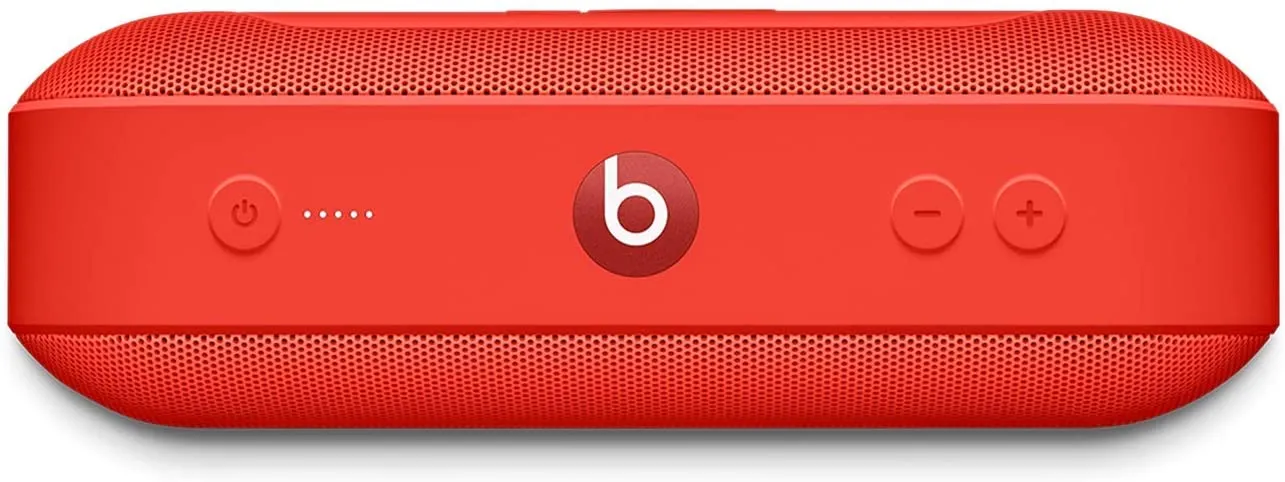 Beats Pill  Portable Wireless Speaker - Stereo Bluetooth, 12 Hours of Listening Time, Microphone for Phone Calls - Red