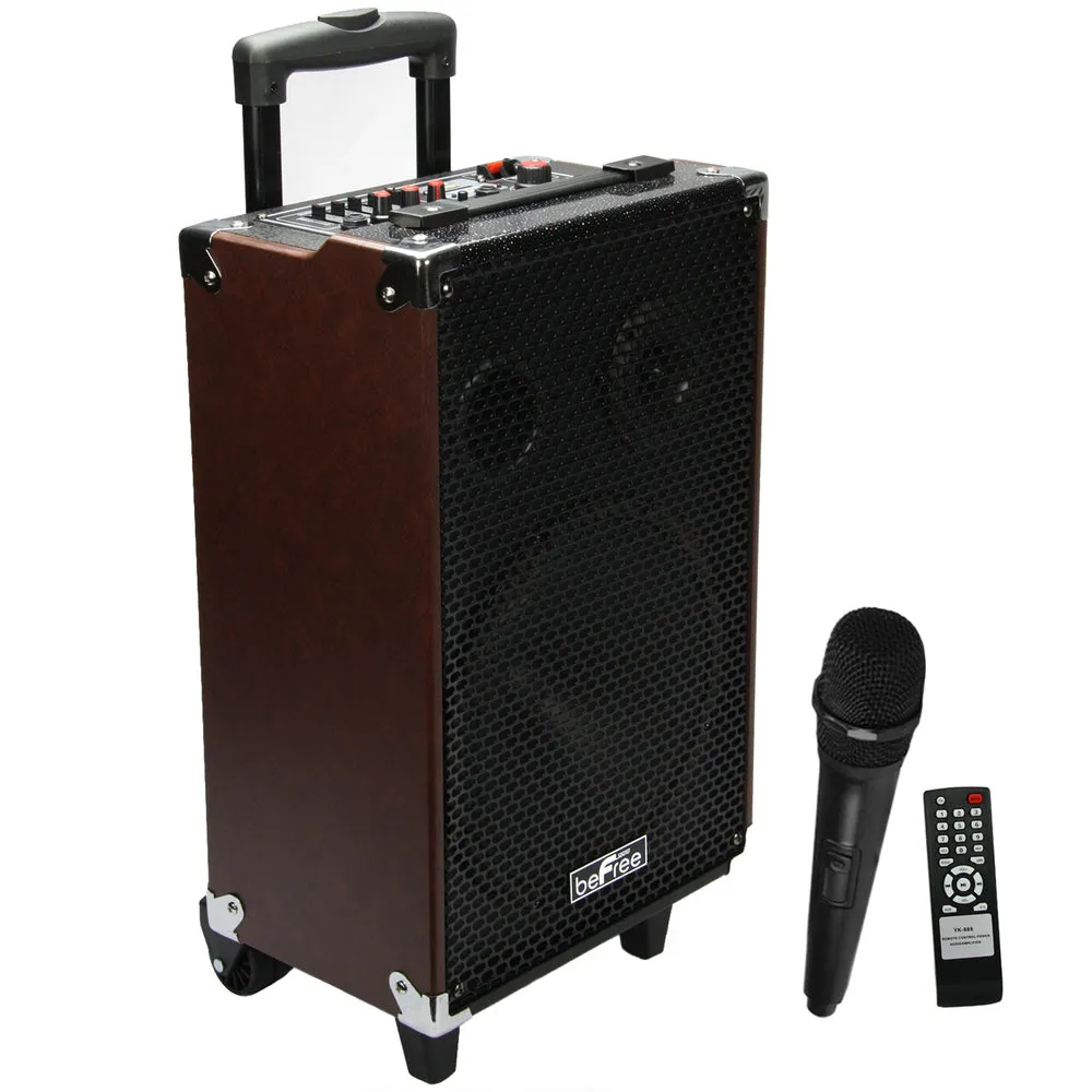 beFree Sound 10 Bluetooth Portable Speaker with USB/SD FM Radio 500W