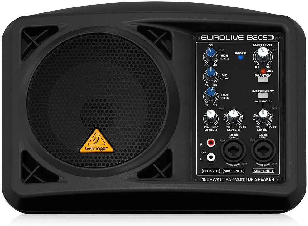 Behringer B205D Ultra-Compact 150-Watt PA/Monitor Speaker System