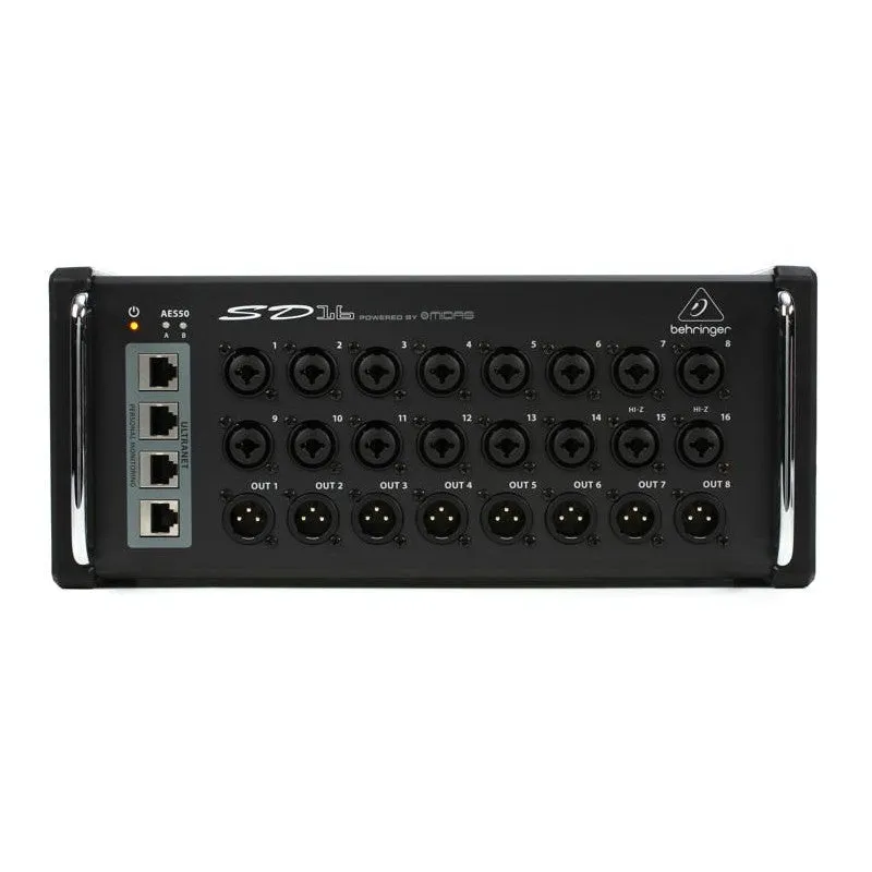 Behringer SD16 16-channel Stage Box, 16-channel Digital Snake with 16 Remote-controllable Midas-designed Mic Pres