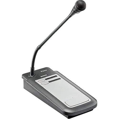 Bosch PLE-2CS 2-Zone Call Station Plena Tabletop Paging Microphone - Each