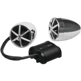 BOSS Audio Systems MC600B 800-Watt Motorcycle-UTV Speaker & Amp System with Bluetooth (Silver)