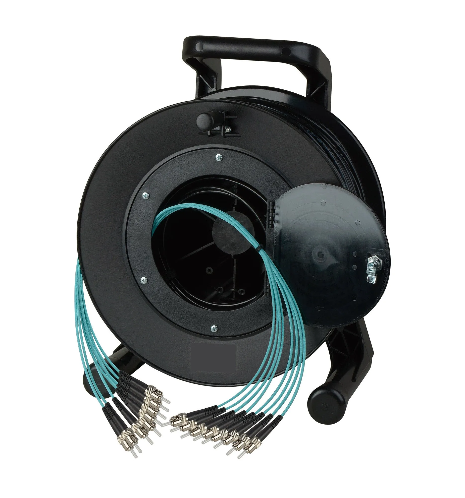 Camplex 8-Channel LC Multi Mode OM3 Fiber Optic Tactical Reel - 500 Foot