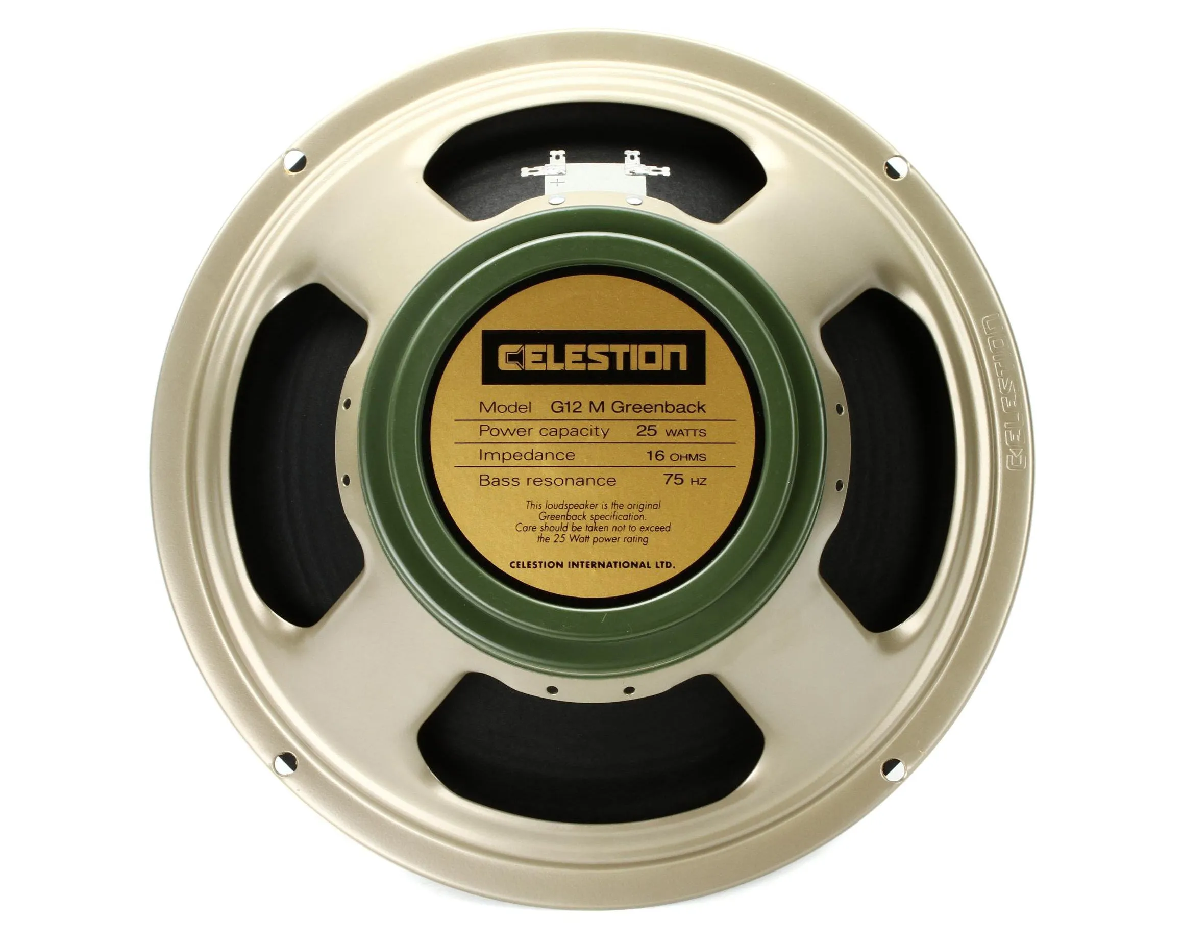 Celestion G12M Greenback T1221: Classic Series 12" 25 watt 16Ω Speaker