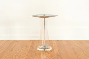 Chrome & Lucite Side Table