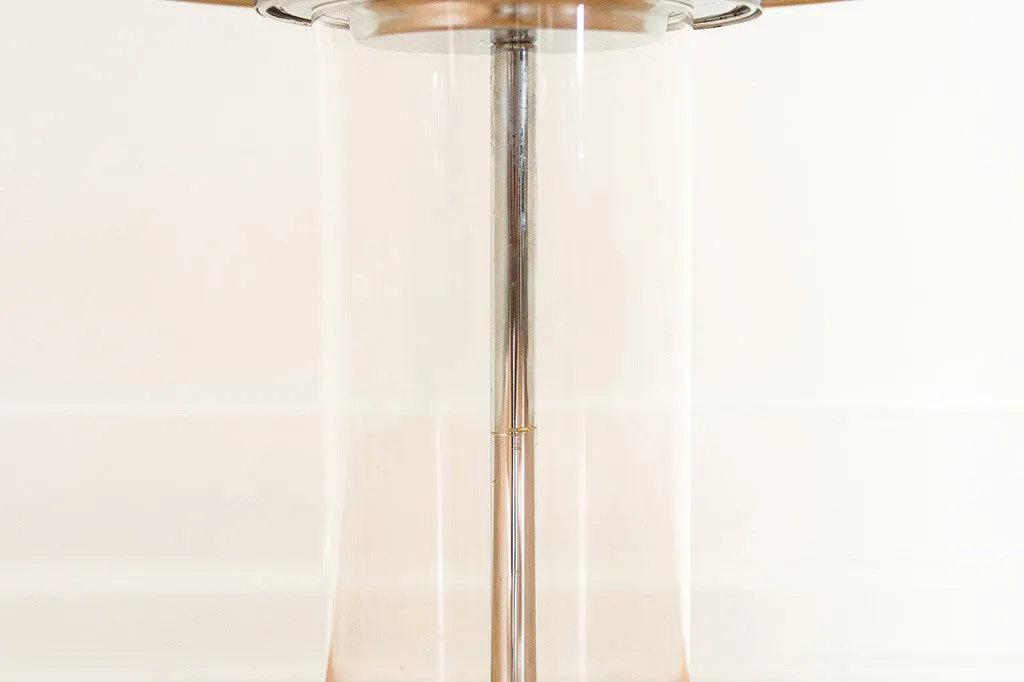 Chrome & Lucite Side Table