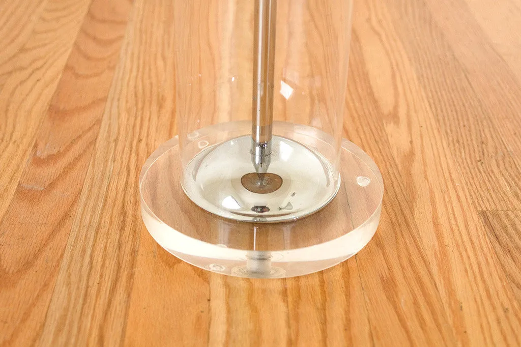 Chrome & Lucite Side Table