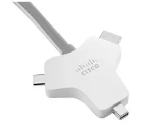 Cisco CAB-HDMI-MUL4K-2M video cable adapter 2.5 m HDMI Type A (Standard) HDMI   Mini DisplayPort   USB Type-C Silver